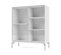 Montana Vitrine Ripple II 69.6x82.2x30 cm NewWhite-pieds Chrome