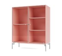 Montana Vitrine Ripple II 69.6x82.2x30 cm Ruby-pieds Chrome