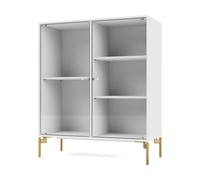 Montana Vitrine Ripple II 69.6x82.2x30 cm Snow-pieds Brass