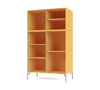 Montana Vitrine Ripple III 69.6x117.6x38 cm Acacia-pieds Chrome