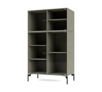 Montana Vitrine Ripple III 69.6x117.6x38 cm Fennel-pieds Black