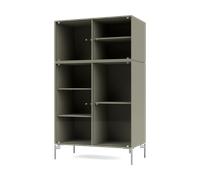 Montana Vitrine Ripple III 69.6x117.6x38 cm Fennel-pieds Chrome