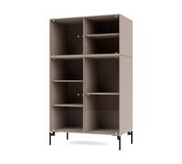 Montana Vitrine Ripple III 69.6x117.6x38 cm Mushroom-pieds Black