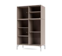 Montana Vitrine Ripple III 69.6x117.6x38 cm Mushroom-pieds Chrome