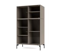 Montana Vitrine Ripple III 69.6x117.6x38 cm Truffle-pieds Black
