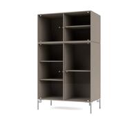 Montana Vitrine Ripple III 69.6x117.6x38 cm Truffle-pieds Chrome