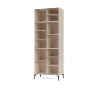 Montana Vitrine Ripple IV 69.6x187.2x38 cm Clay-pieds Black