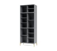 Montana Vitrine Ripple IV 69.6x187.2x38 cm Graphic-pieds Brass
