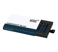 Montblanc Cartouches d'encre 105195 pour stylo plume Midnight Blue (Bleu-noir) - 8 cartouches