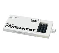 Montblanc 107757 Cartouches d'encre - Permanent Black - Encre pour Stylo Plume - Noir Permanent - 8 Cartouches