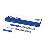 Montblanc Recharge pour stylo-bille 124493 – 2x Royal Blue Bleu M (taille Medium)