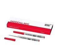 Montblanc 124516 Recharge pour Stylo Bille Montblanc - 2x Modena Red - Rouge - M - Taille Medium