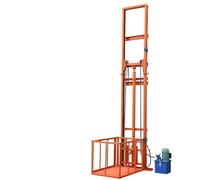 Monte-charge Hydraulique De 2 À 5 M, Capacité De Charge De 1 Tonne | Convient aux environnements intérieurs et extérieurs, ainsi qu'aux usines et aux entrepôts.(Orange,4M)