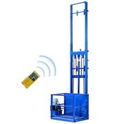 Monte-charge Hydraulique De 2 À 5 M, Capacité De Charge De 1 Tonne | Convient aux environnements intérieurs et extérieurs, ainsi qu'aux usines et aux entrepôts.(Blue,5M)