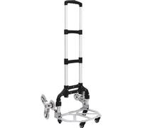 Monte-escalier - Diable pliable - Capacité de charge de 68 kg - Alliage d'aluminium - Roues pour escaliers - Pour les courses, l'aéroport et le transport