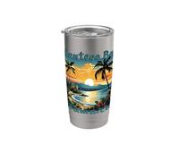 Montego Bay Jamaïque Vacances Design Gobelet isotherme en acier inoxydable double paroi