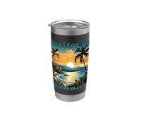 Montego Bay Jamaïque Vacances Design Gobelet isotherme en acier inoxydable double paroi