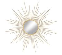 montemaggi Cadre Miroir Soleil Fil Fer Doré