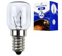 MONTERAL 2 Pièces Ampoule E14 pour Four 230/240V 25W 300°С