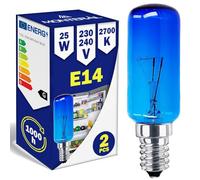 MONTERAL 2 Pièces Ampoule pour Refrigerateur E14 25W 230/240V avec le Code Original 00612235 612235 convient pour Bosch pour Siemens pour Neff