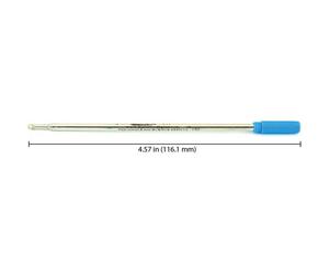 Monteverde Blister 2 Recharges Billes Pointe Moyenne Bleu Compatible Avec Cross