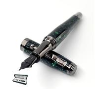 Monteverde Invincia Vega Starlight Stylo plume Pointe moyenne Design haut de gamme Instrument d'écriture artistique Vert