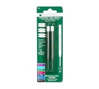 Monteverde Recharge Gel sans capuchon Pointe fine compatible Stylo à bille Parker - Turquoise (Lot de 2) - Turquoise