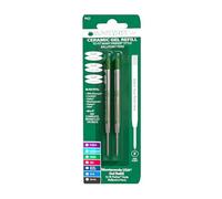 Monteverde Recharge Gel sans capuchon Pointe fine compatible Stylo à bille Parker - Vert (Lot de 2)