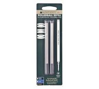 Monteverde Recharge pour Rollerball compatible Mont Blanc Encre noire Pointe moyenne Lot de 4 (Import Royaume Uni)