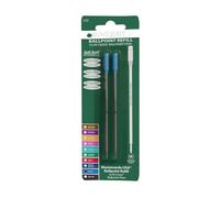 Monteverde Recharges pour stylo à bille – Pointe moyenne, rouleau souple – Compatible Stylos Cross – Bleu (Lot de 2)