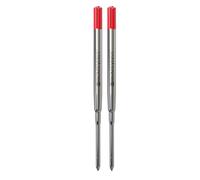 Monteverde Recharges pour Stylo à bille Pointe moyenne, rouleau souple compatibles Stylos à bille Sheaffer - Rouge (Lot de 2)