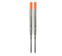 Monteverde Recharges pour Stylo à bille Pointe moyenne, rouleau souple compatibles Stylos à bille Sheaffer - Orange (Lot de 2)