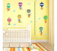 Montgolfière Hauteur Autocollants Murale Stickers Muraux Pour Enfants Chambres École Maternelle Décoration Décoration Fond Art Décor À La Maison