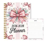 Monthly Planner - Spiral Bound Thick Paper 36-Month Notebook, 2026-2028 Organizer | Academic Appointment Journal For Home School Office Student Teacher Daily Planning Scheduling Tasks