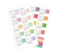 Monthly Stickers for Planners - 2 Pieces 2026 Sticky Tabs for Calendar Journaling | Colorful Labels for School, Office, Journal, Notebook, Scrapbook, Agenda, Student, and Teacher Use