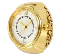Montre à doigt - Montre créative à bijoux pour accessoiriser | Horloge miniature élégante pour homme et femme avec finition polie et affichage analogique pour célébration, gala et cadeau