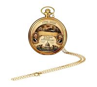 Montre à gousset pour homme Bijou mécanique avec drapeau américain