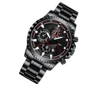 Montre analogique pour homme, grand cadran en acier inoxydable, outil de chronométrage lumineux, horloge étanche, design élégant pour les affaires et les loisirs, montre élégante pour homme pour un