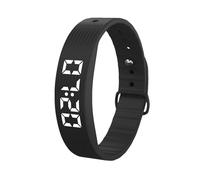 Montre avec Alarme vibrante - Bracelet Rechargeable avec minuterie, Bracelet d'alarme en Silicone pour, Couples, Sommeil Quotidien, Voyage, Maison, lit, Chambre à Coucher, Marche