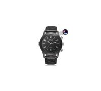 Montre Caméra Espion Full HD 1080p Bracelet Cuir Vision Nuit Détection Mouvement ROM 32 Go Noir