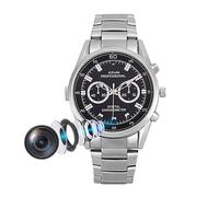 Montre Caméra Espion HD 1080p Vision Nuit Détection Mouvement Audio Vidéo ROM 64 Go Argent YONIS