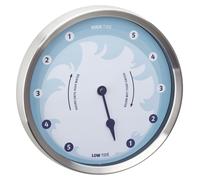 Montre de marée analogique, boîtier en acier inoxydable, style maritime, couleur bleue, 22 cm