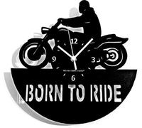 Montre de moto pour motards, noire