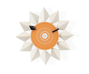 Montre Diamond Markers Clock Blanc