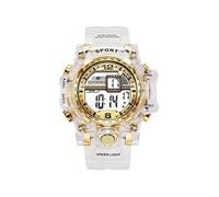 Montre enfant intelligente MEIQI - LED lumineuse multifonction - Sportive - Blanche