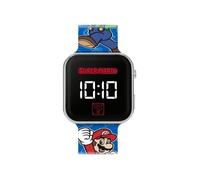 Montre LED enfant Super Mario ACCUTIME digitale bleue - bracelet plastique affichage numérique montre garçon