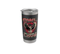 Montre Oiseaux Rétro Vintage Owl You Need Is Love Gobelet isotherme en acier inoxydable double paroi