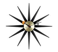 Montre Sunburst Clock Noir/ Laiton