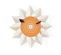 Montre Vitra Diamond Markers Clock Blanc