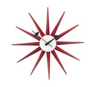 Montre Vitra Sunburst Clock Rouge